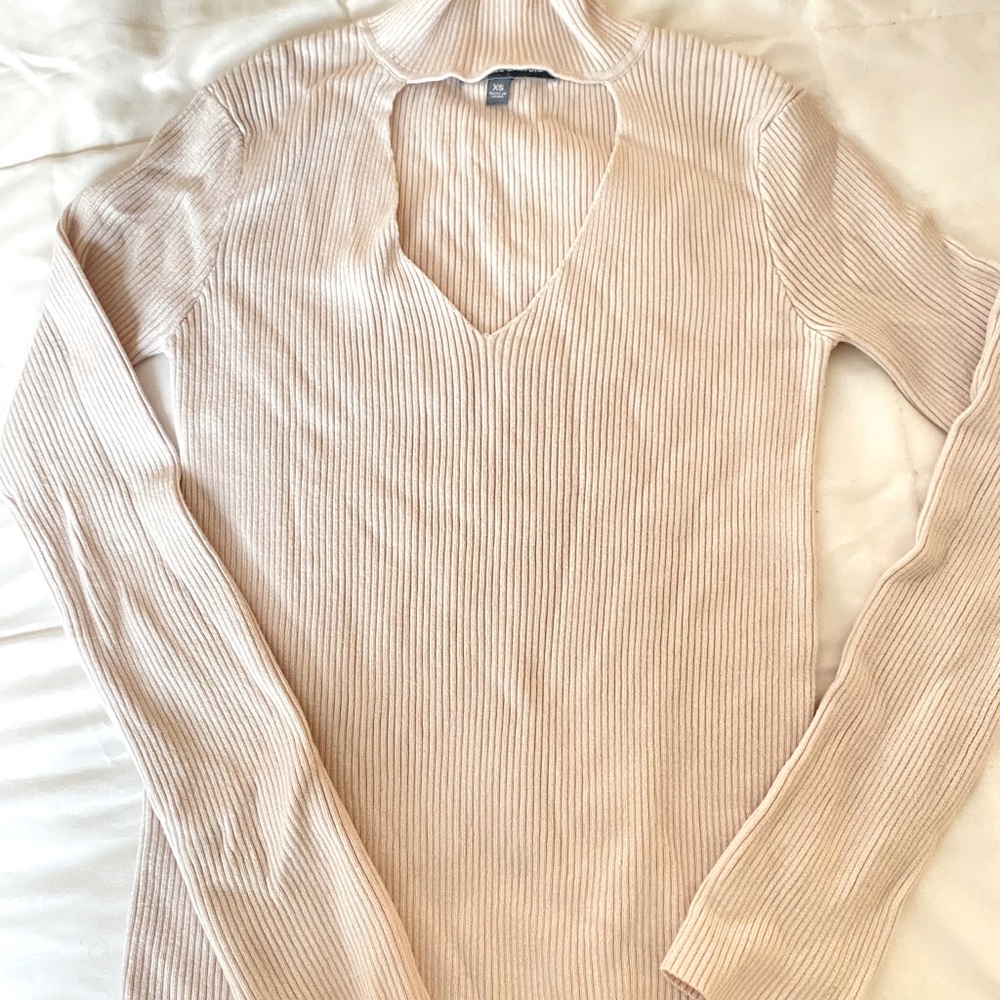 Kendall & Kylie Long Sleeve Cut Out Shirt